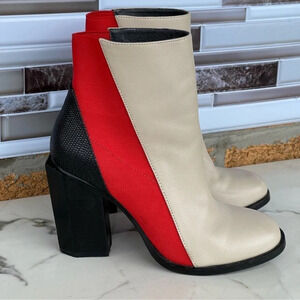 UNITED NUDE Tetra Mist/Hot Red/Black boots size 37/6.5